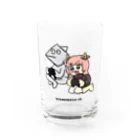 浦見のスズリのマコジュゲGAMES_黒文字ver Water Glass :front