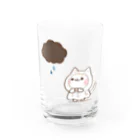 DECORの気づかいのできるネコ　てるてる坊主ver. Water Glass :front