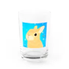 虹色PLUSの夏色キュートなウサギちゃん Water Glass :front