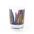 GALLERY misutawoのニューヨーク ブロードウェイの喧騒 Water Glass :front