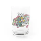 猫のきぬくんのお店の夢中なにゃんず Water Glass :front