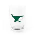 くすのき もんのおだやかなクジラ Water Glass :front