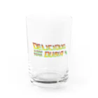 トカゲとカエルの異種混合CREW【デリシャスデュビア】のDelicious_Dubia logo Water Glass :front