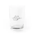 COMEUの猫のもっち　火水木がだるいのよ Water Glass :front