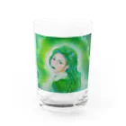 Happy Circusのハッピークラウン12・woman Water Glass :front