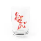 misumisuの和柄・金魚（赤） グラス前面