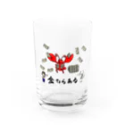 cotの【ちびcot】金ならある！金運の神ロブスタインと招き猫 Water Glass :front