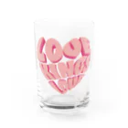 WAVY ONLINE SHOPのLOVE KINGS Water Glass :front