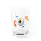 creative777の金魚とあんみつ Water Glass :front