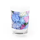 じょにーの紫陽花 Water Glass :front