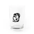 tanukimoguraのイーッて顔してるたぬき Water Glass :front