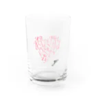 gyonic calligraphyのHeart Of Alphabet Water Glass :front