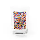 米農家の絵描きのガラス玉たち Water Glass :front