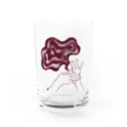 北風のゼリーのモヤるマジック（茶） Water Glass :front