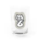 イラスト MONYAAT のへびにゃーん Water Glass :front