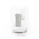 うゆの父ちゃんのひょっこりなもふ猫 Water Glass :front