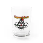 マルタのグッズのシュルレアリスム。Hard Rock Water Glass :front