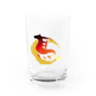 星野ねこはるの馬 Water Glass :front