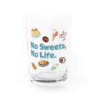 SU-KUのNo Sweets,No Life. Water Glass :front