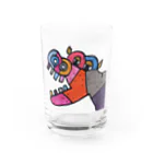 ゆるっと北欧デザイン♪Pahvi Elukat パフヴィ・エルカットのVirtahepo ゔぃるたへぽ　カバちゃん Water Glass :front