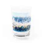 Let's Go for a Walkのwhite forest Water Glass :front