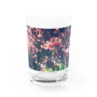 Let's Go for a Walkのromantic flower Water Glass :front