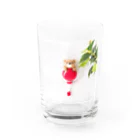 kumamia（くまみあ）のひょっこり！ふうせん（赤） Water Glass :front