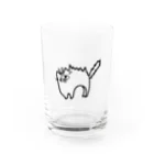 ひげねこのお店屋さんのやんのかステップ Water Glass :front