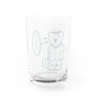 SU-KUのシロクマもつらいよ！(濃生地Ver.) Water Glass :front