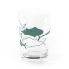 スキマ産業の魚群(透過) Water Glass :front