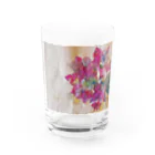 Art Room SunSのブーゲンビリアの絵 Water Glass :front