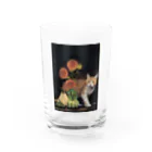 ショップみほりんのパステル画の猫 Water Glass :front