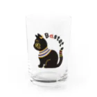 LAP CATs ＊hizaneko＊のバステト神（ベビちゃん仕様）文字凸バージョン Water Glass :front