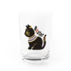 LAP CATs ＊hizaneko＊のバステト神（ベビちゃん仕様）文字凹バージョン Water Glass :front