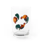 しもべ(鶏勉強中)の三つ巴郡上地鶏(少) Water Glass :front