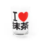 I LOVE SHOPのI LOVE 抹茶 Water Glass :front