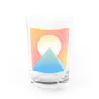 yummig_grafのピラミッドと太陽 Water Glass :front