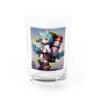 むすの敬礼ちびキャラ Water Glass :front