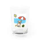 ほのぼのモカくんのモカの夏休み Water Glass :front