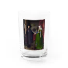 世界美術商店のアルノルフィーニ夫妻像 / The Arnolfini Portrait Water Glass :front