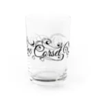 ピュアワン コルセット ワークスのロゴ（横文字） Water Glass :front