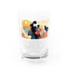 鳥救うSUZURIの『ウチの子になる？』【寄付付き商品】 Water Glass :front