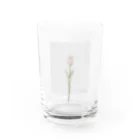 rilybiiの*peach milk tea × *peach tulip . shabby chic . Water Glass :front