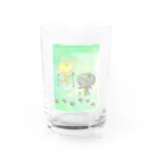 tonarichanのいぬくんとねこくん Water Glass :front