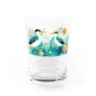 鳥救うSUZURIの『しぶきをまとうみずどり』【寄付付き商品】 Water Glass :front