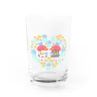 工房ねこだまのシロヤギとクロヤギ Water Glass :front