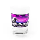 JAPANESE_GODの神奈川沖浪裏 Water Glass :front