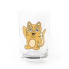 須田ふくろうの素直な猫のスナネコ グラス前面