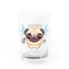 furebuhi　clubのうるうるパグちゃん Water Glass :front