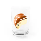 white-bearのりんごハリネズミ　ノーマルver Water Glass :front